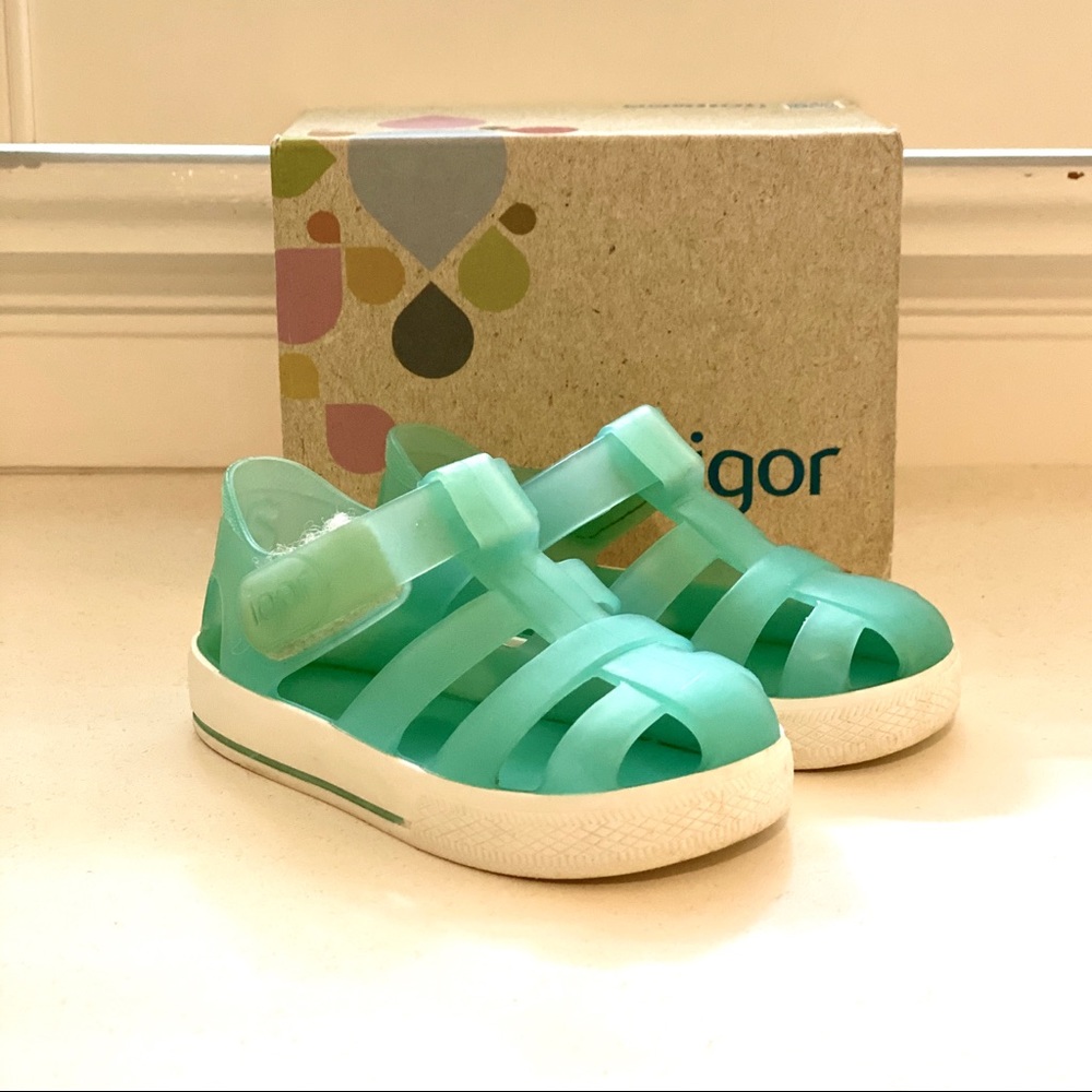 Igor Star Sandals - Aqua - 20(US 4 Toddler)